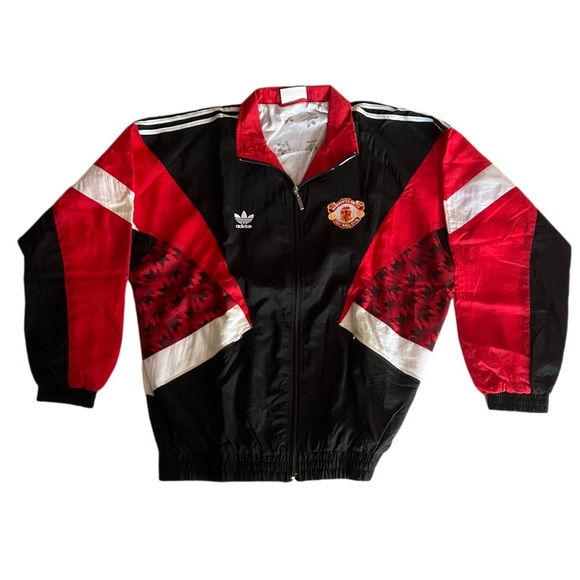 New Vintage 1990 1992 Manchester United Tracksuit Adidas L Jacket Pants Track - Picture 2 of 10